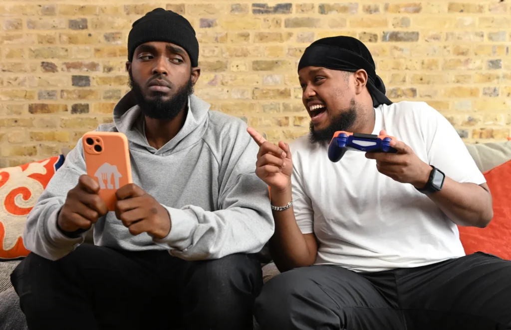 two men gaming