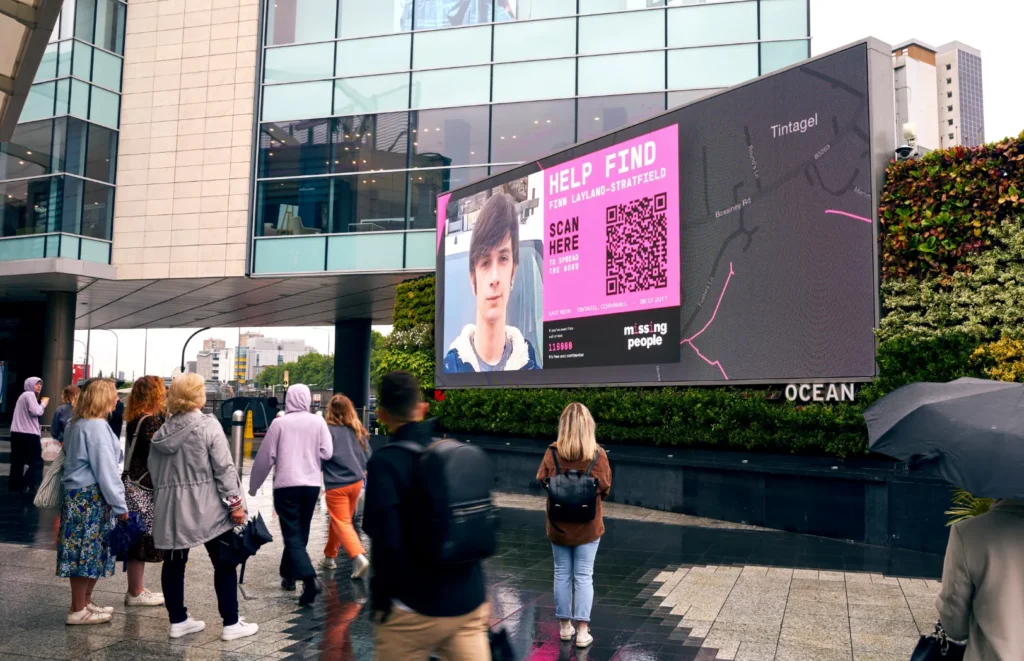 Missing people billboard