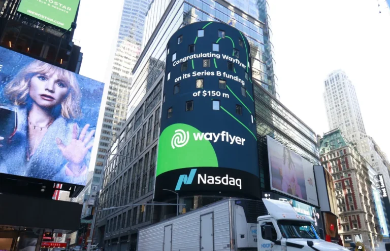 Wayflyer sign in Times Square