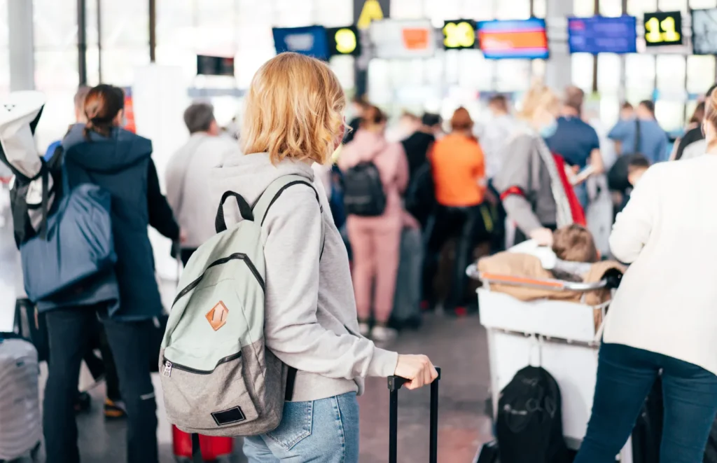 passenger delayed at airport